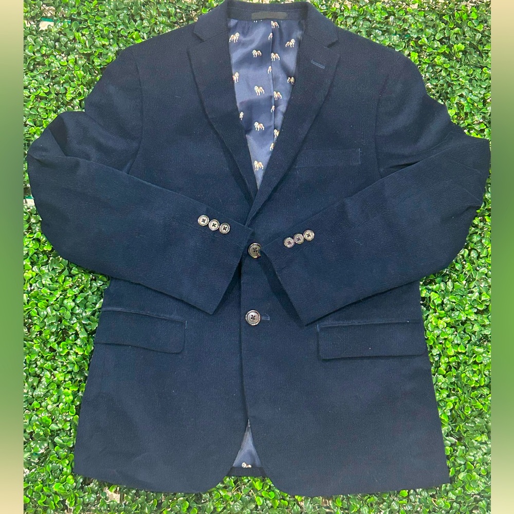 Lauren by Ralph Lauren Boys Suit Jacket Blue Corduroy 16R